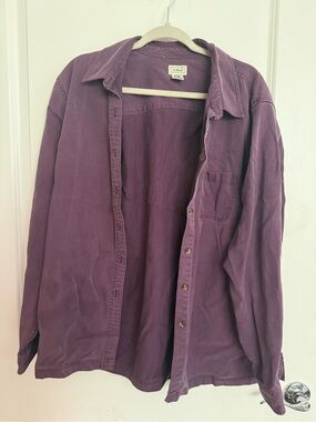 L.L.Bean Women's Shirt Jacket in Mauve-Purple